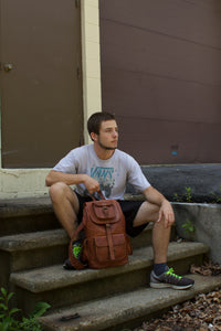 Load image into Gallery viewer, Leather Backpack
